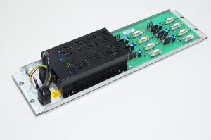 6x 3-22VDC + 24VDC 3,5A 84W ulostulo, 100-240VAC 1A sisääntulo PMJ TVi9714UNI power unit for test rack universal input